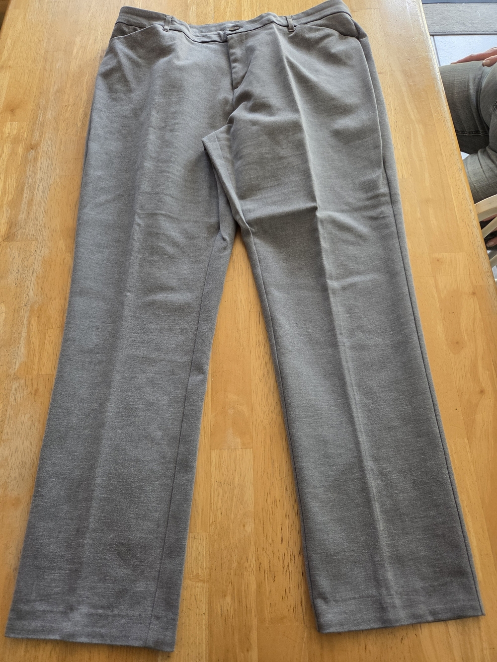 CJ Banks Straight-Leg Dress Pants in Gray